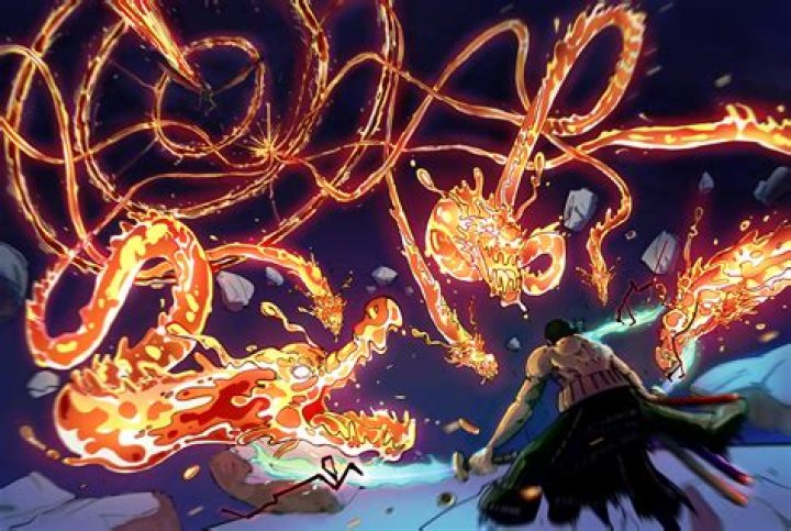 A battle between Zoro vs King is going on in One Piece.