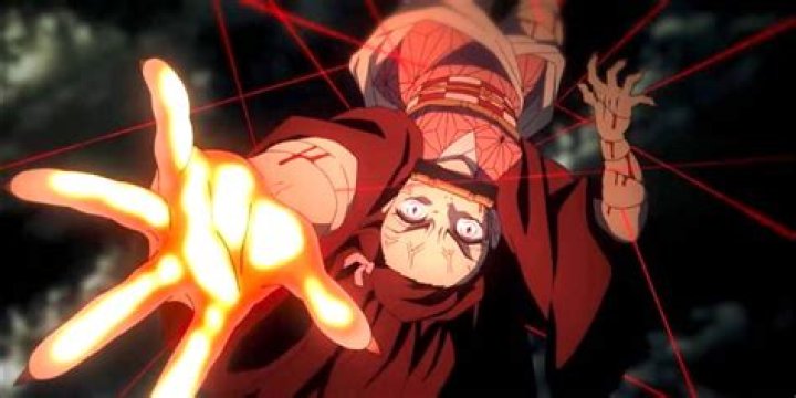 A character has blood in his face in Fullmetal Alchemist: Brotherhood.