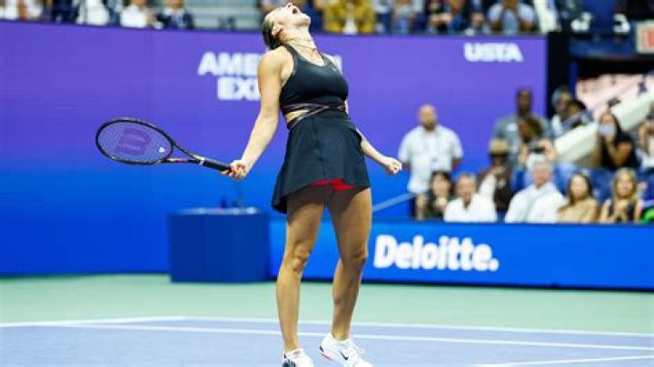 Aryna Sabalenka screaming