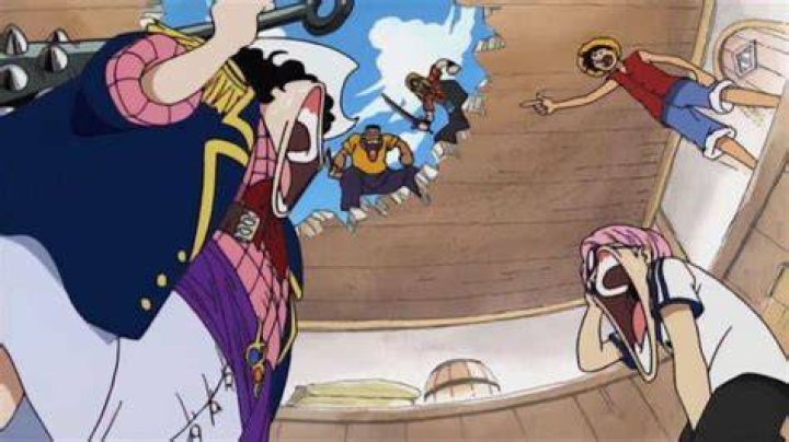Koby and Alvida montage in One Piece